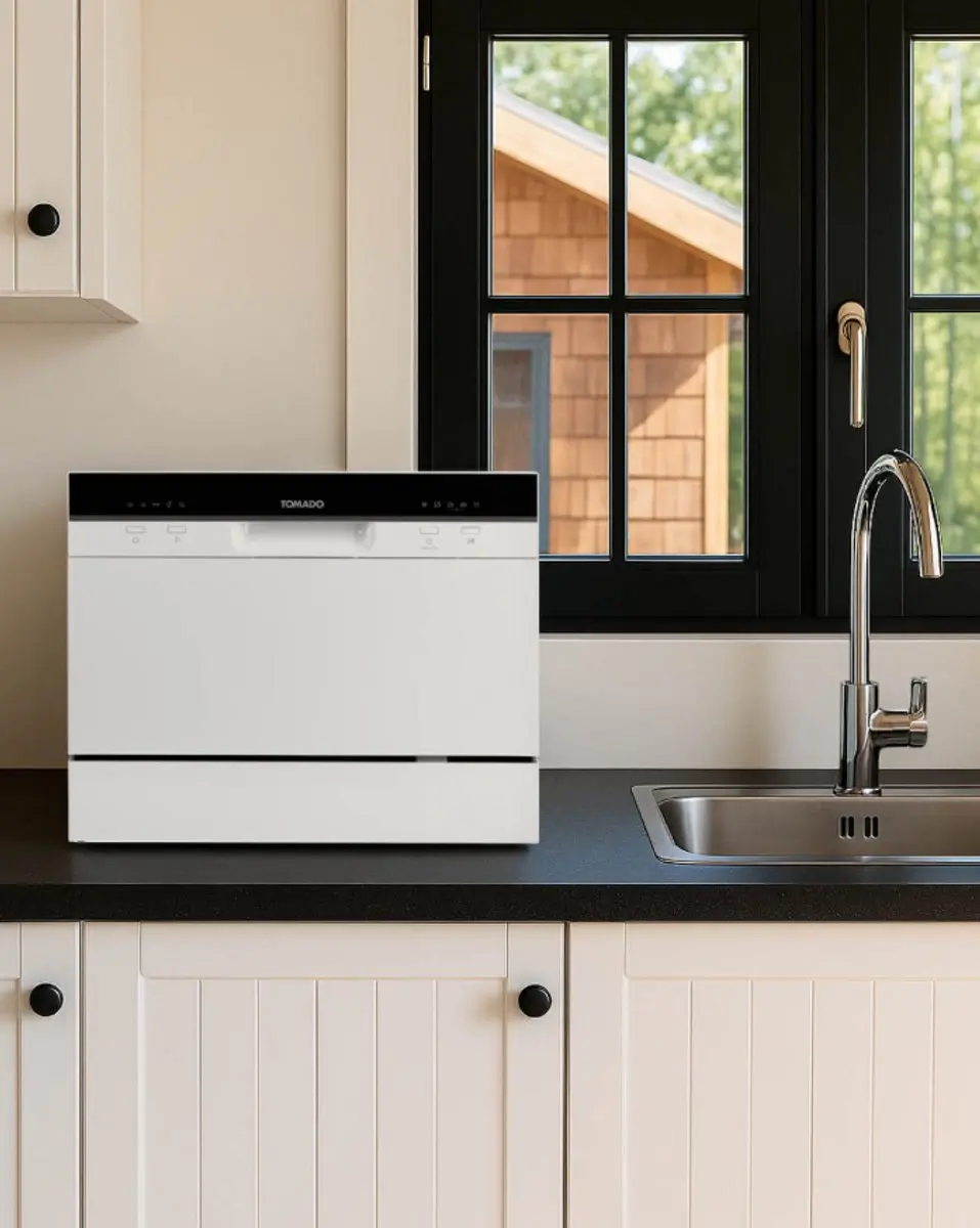 Tomado TDW5501W Mini Vaatwasser - 6 Couverts - Wit