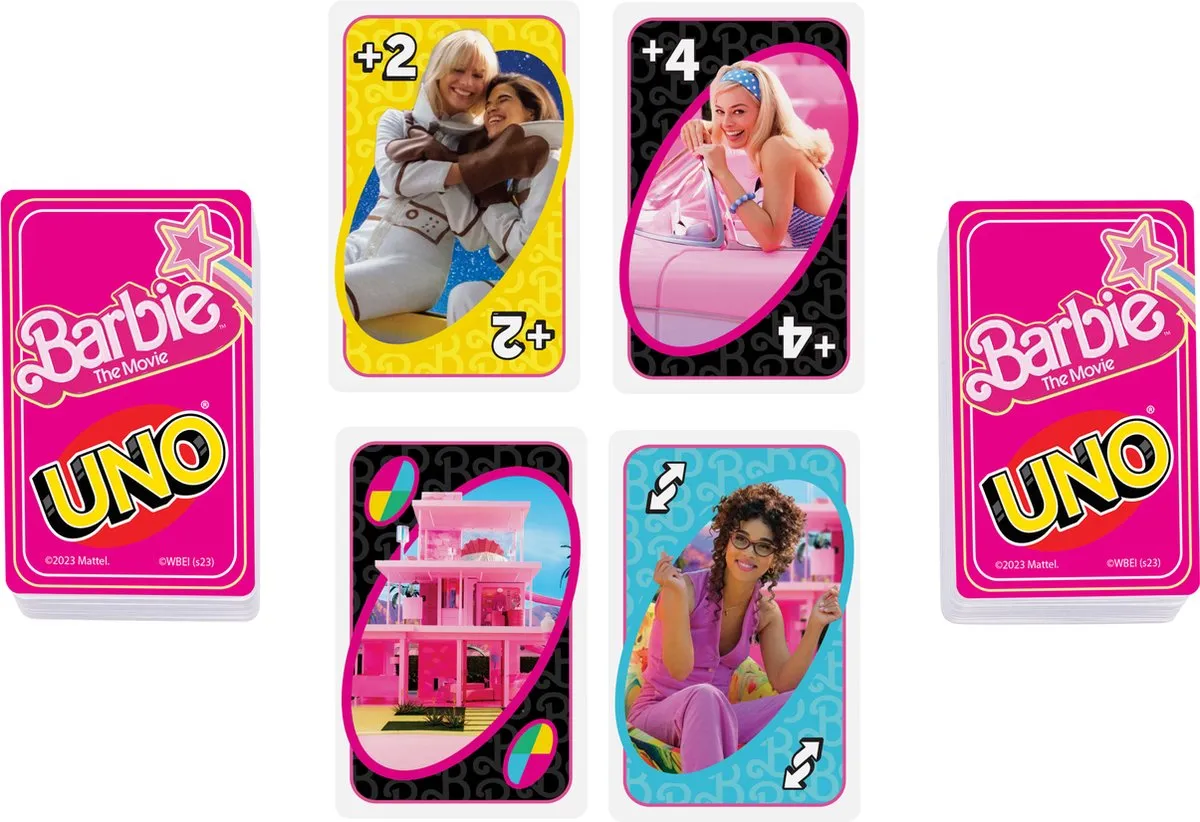 Mattel Games UNO Barbie The Movie Kaartspel - 10 Spelers