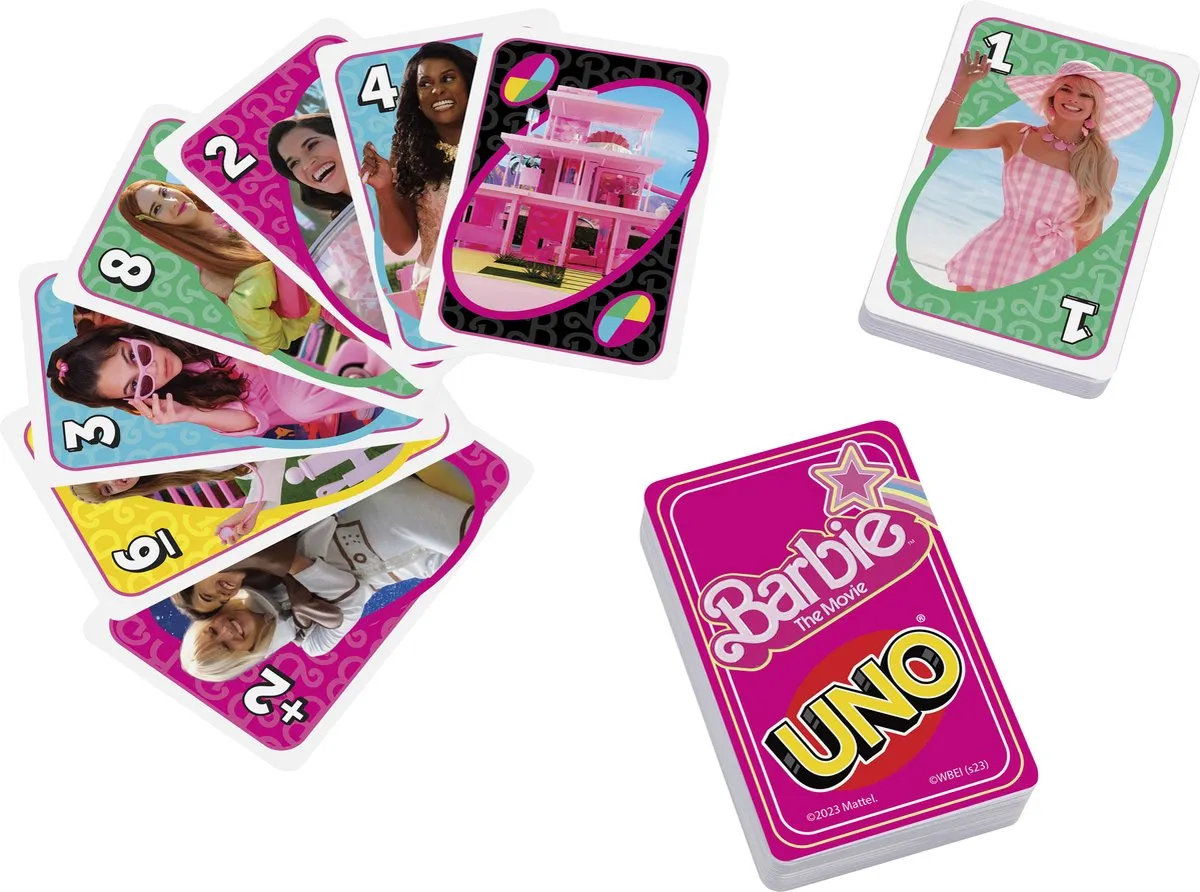 Mattel Games UNO Barbie The Movie Kaartspel - 10 Spelers