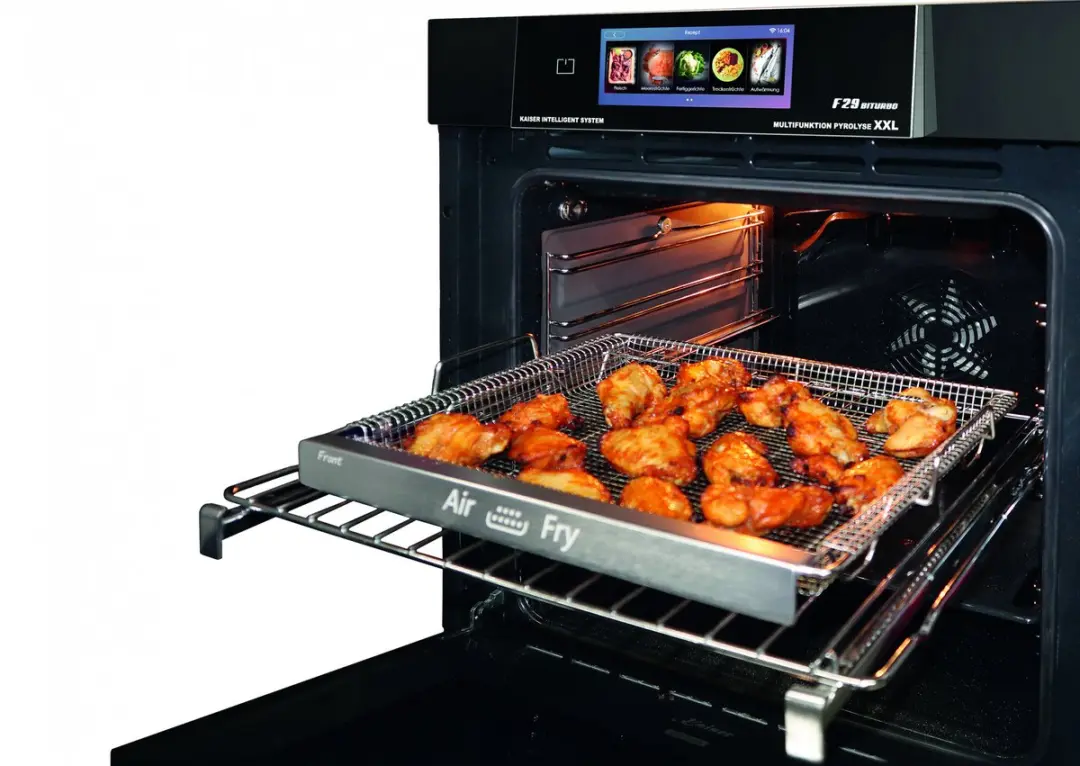 Kaiser EH 6344 Inbouwoven 81L - Zwart Glas + KCG 9387 Gaskookplaat 90cm
