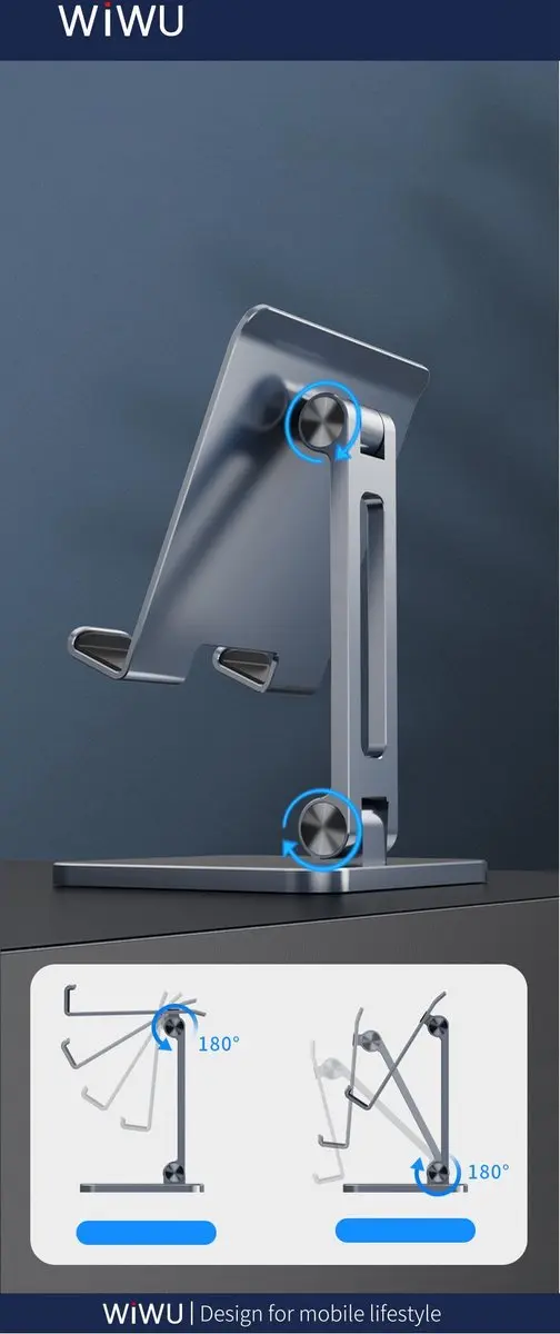 WiWu ZM305 Tabletstandaard 12.9" - Grijs