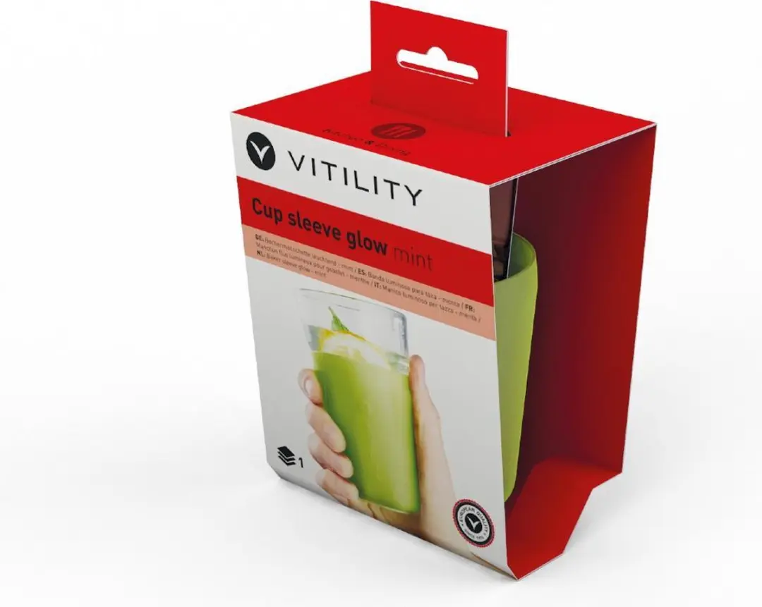 Vitility Cup Sleeve Glow Mint - Wit