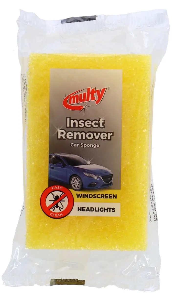 Multy Autospons Insectenverwijderaar - Geel