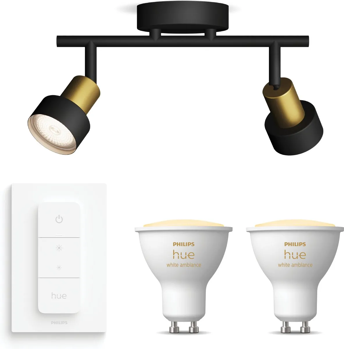 Philips Hue Conduit Opbouwspot Zwart/Goud