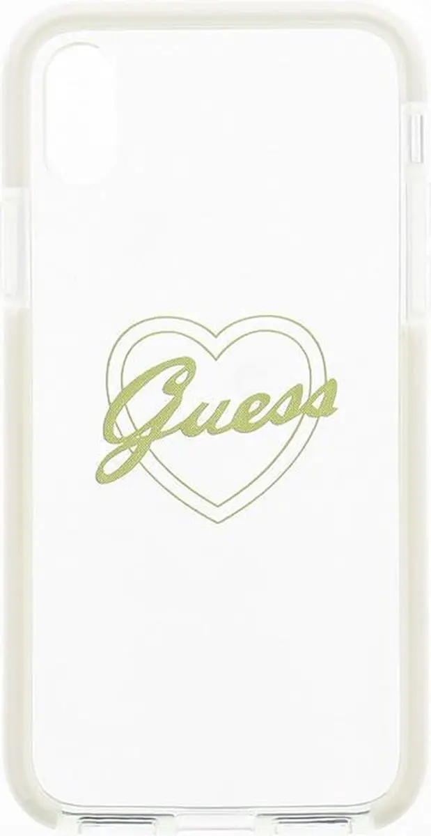 GUESS TPU Case Shockproof Heart iPhone X