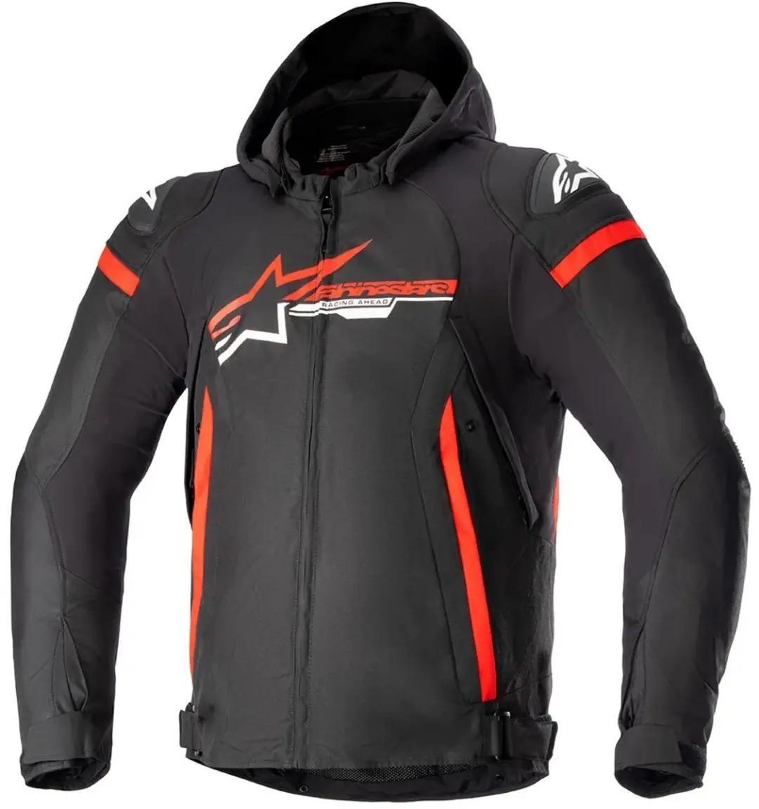 Alpinestars Zaca Waterproof Jas - L - Zwart/Rood/Wit
