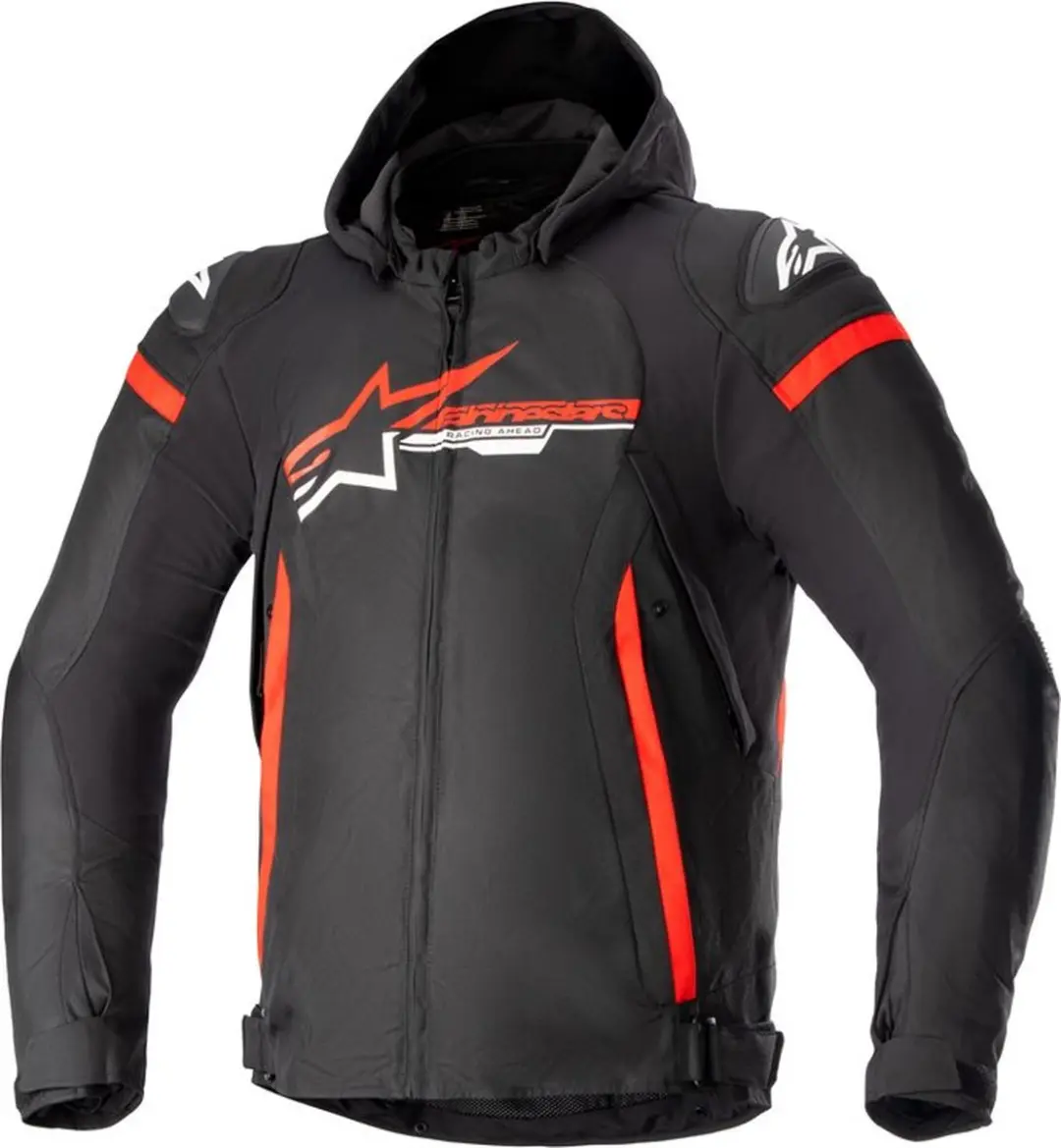 Alpinestars Zaca Waterproof Jas - L - Zwart/Rood/Wit