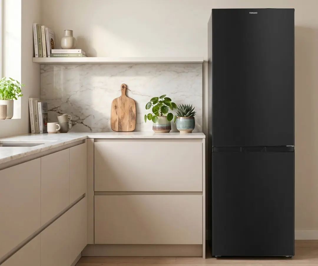 Tomado TCR1850B Koel-vriescombinatie 315L - Zwart