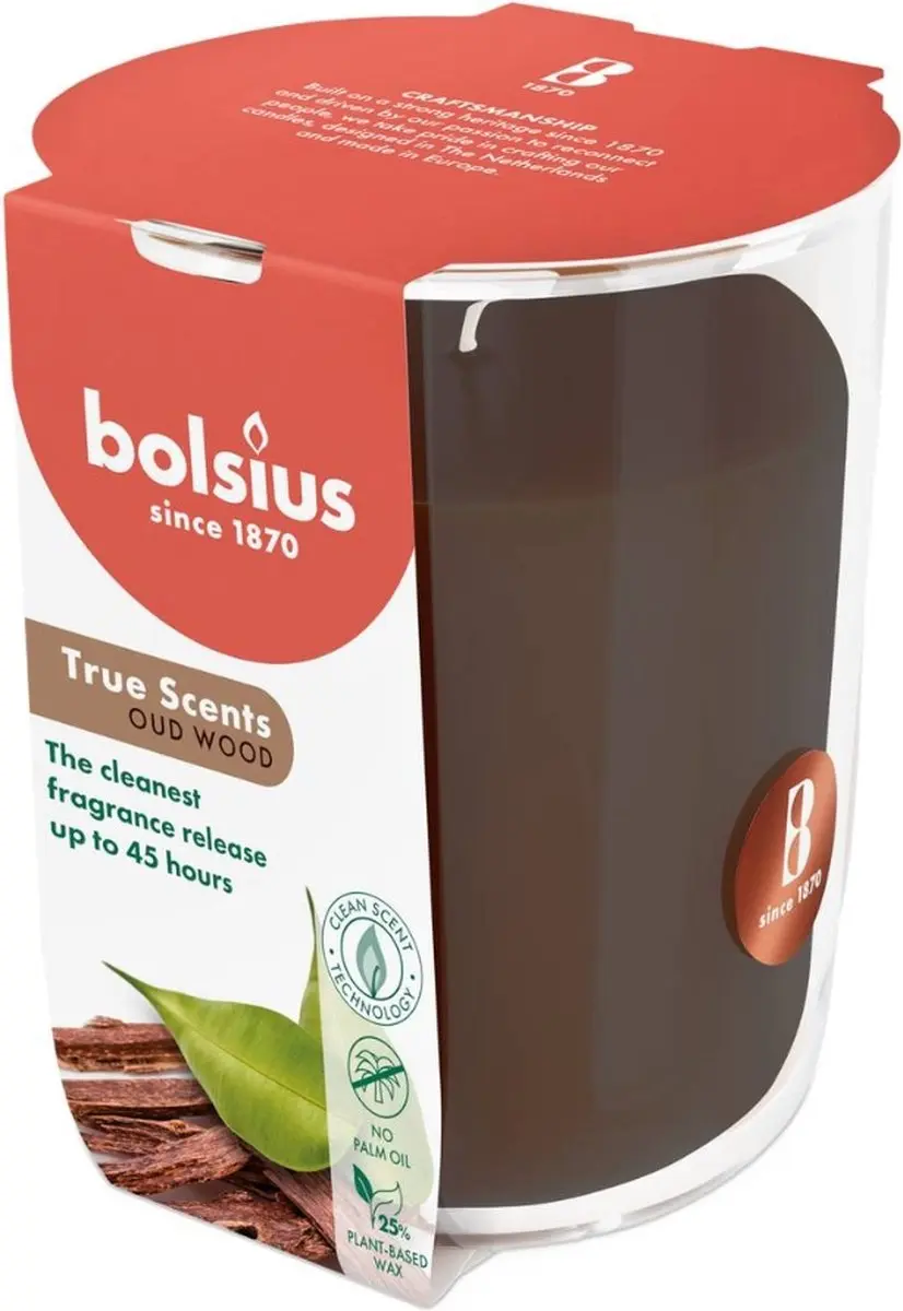 Bolsius True Scents Old Wood Geurkaars - Wit