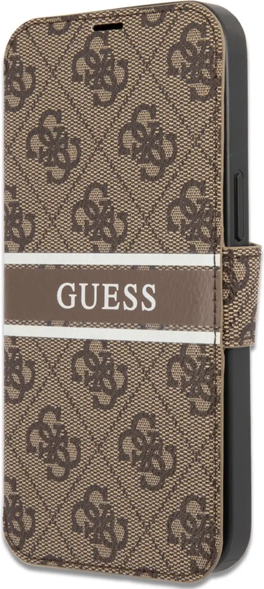 GUESS iPhone 13 Pro Max Bookcase Hoesje 7665 - Bruin