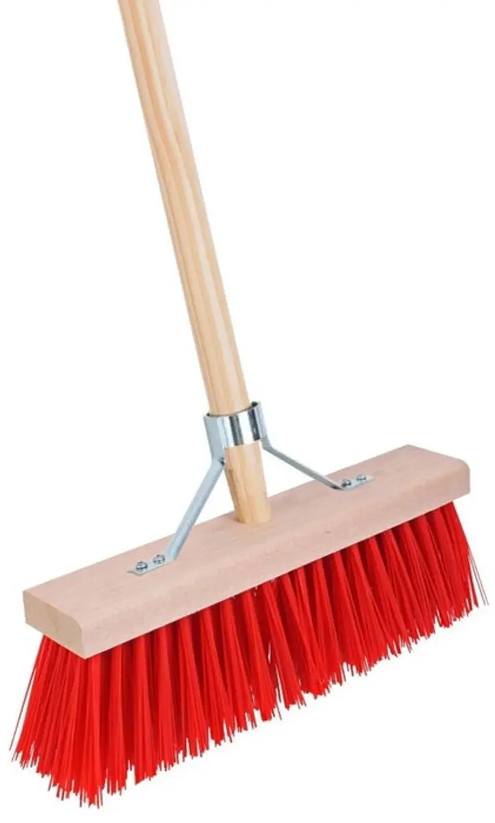 Talen Tools BB18C Bezem - Rood - 41cm - Staal 160cm