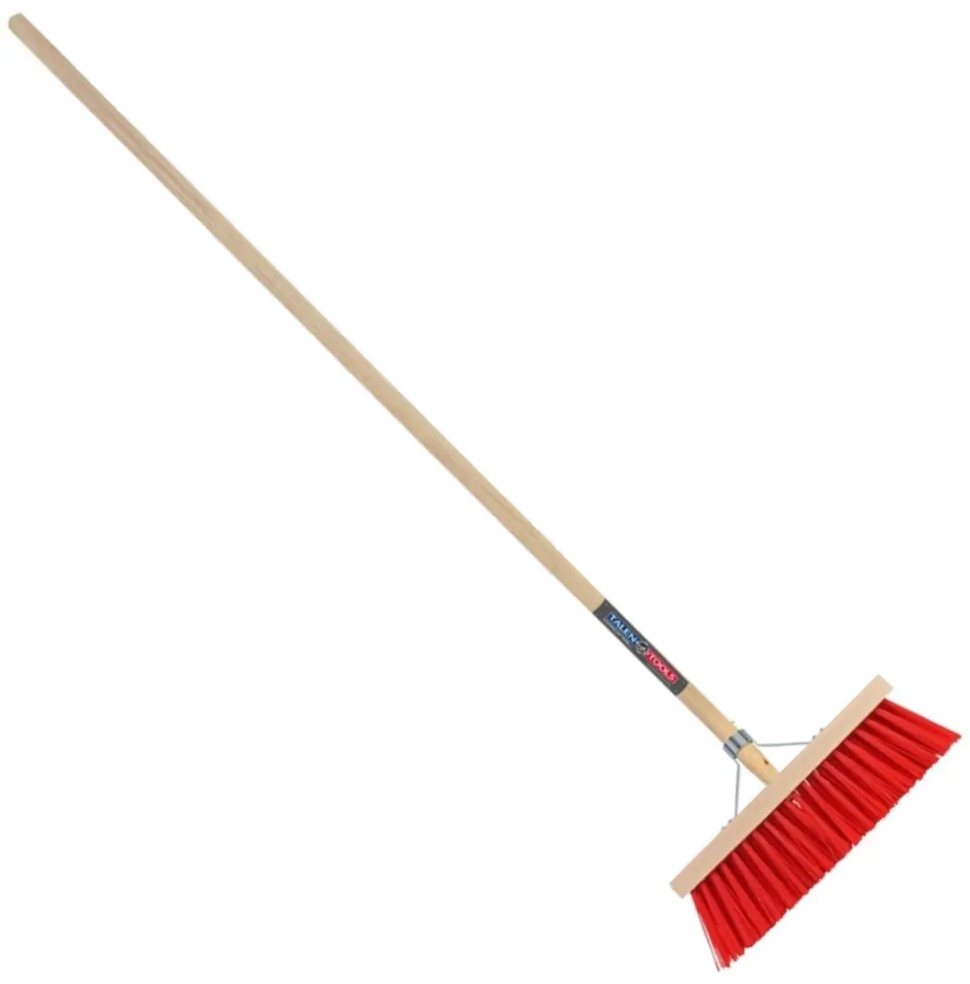 Talen Tools BB18C Bezem - Rood - 41cm - Staal 160cm