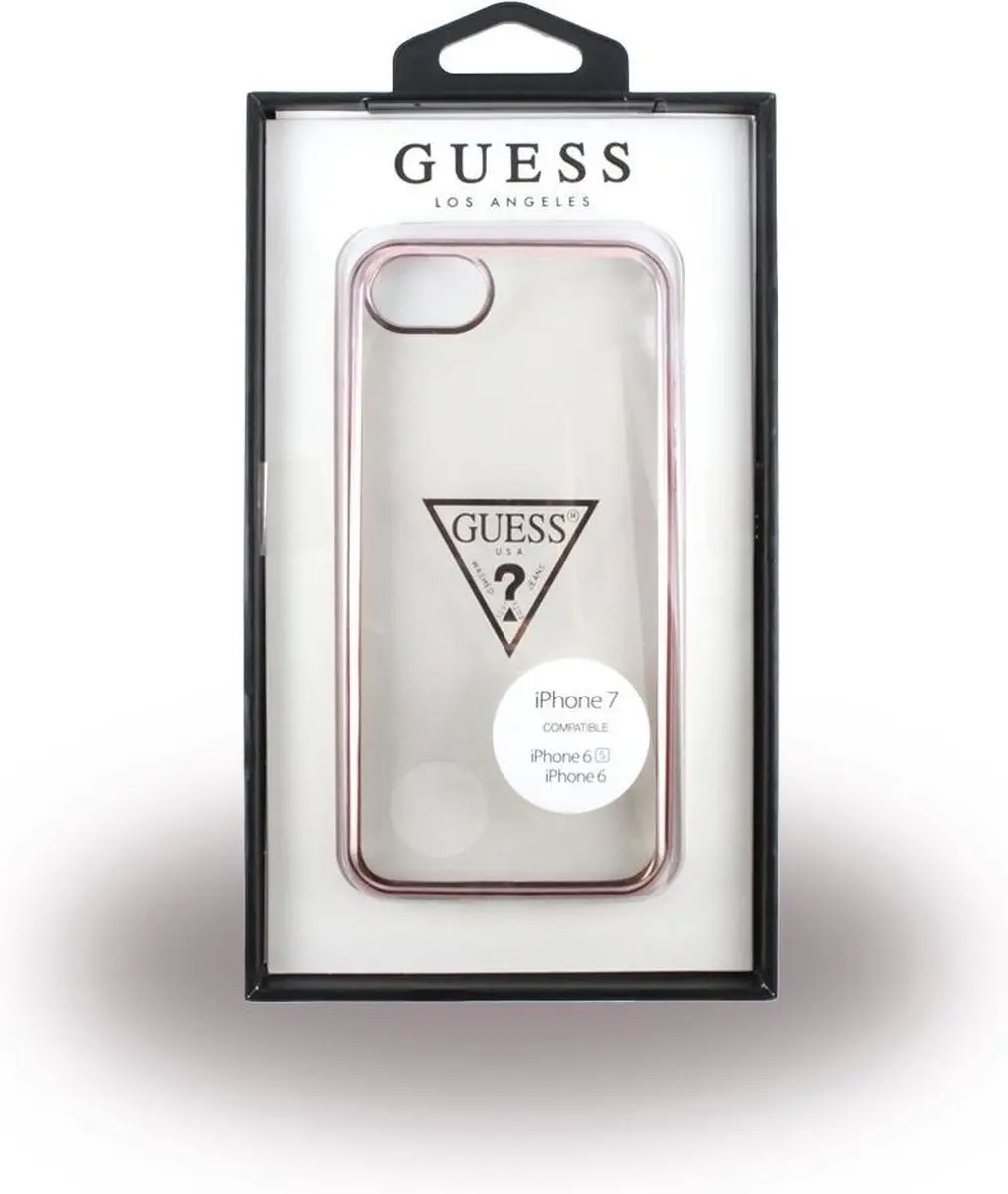 GUESS Triangle Back Case iPhone 7 - Roségoud