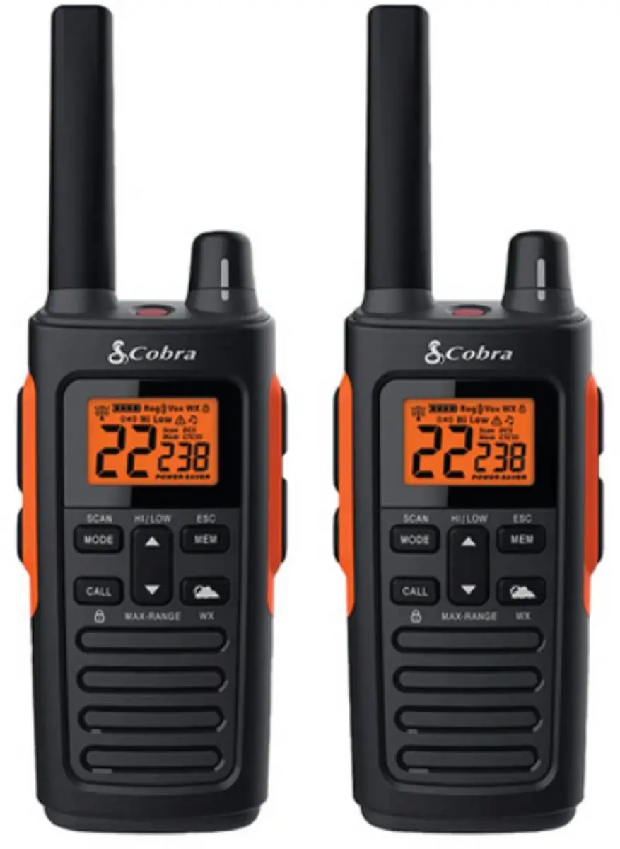 Cobra RX680 PMR446 Portofoons Set - 2 Stuks - IP54 - Zwart