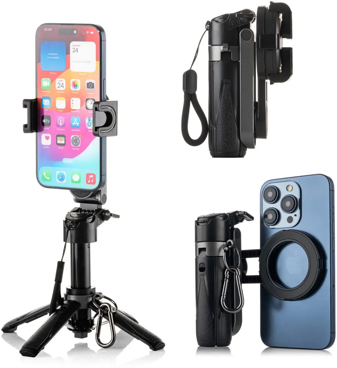 MOJOGEAR TS2 6-in-1 Mini Statief & Grip