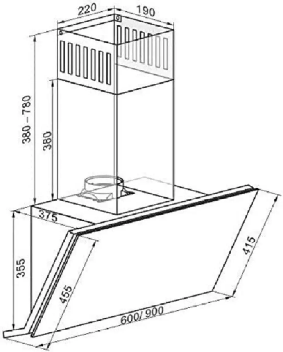 Kaiser HGE 93505 S Gasfornuis 90cm - met Afzuigkap AT 9430 F ECO