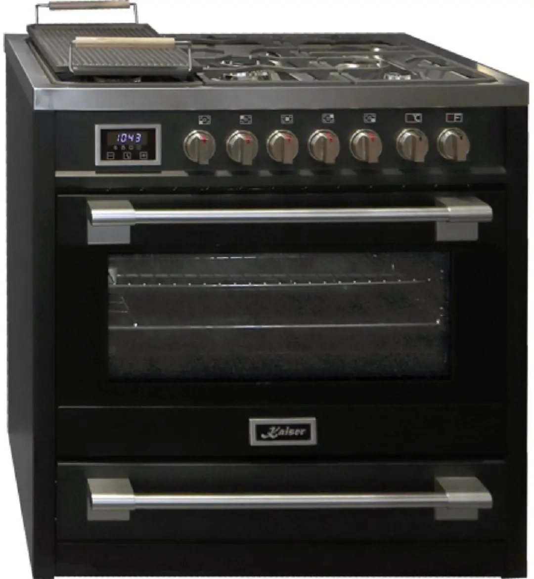 Kaiser HGE 93505 S Gasfornuis 90cm - met Afzuigkap AT 9430 F ECO