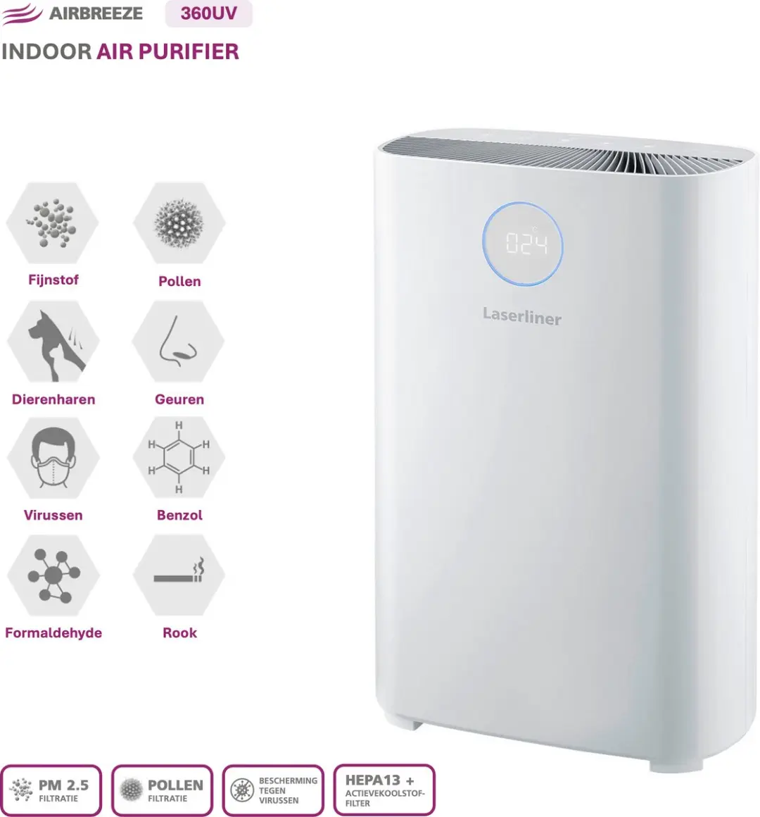 Laserliner AirBreeze 360UV UV Luchtreiniger 50W