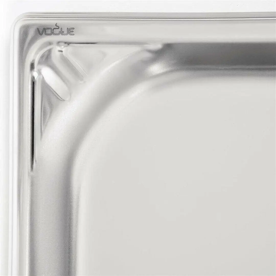 Vogue RVS GN 1/1 Bak 65mm - Grijs