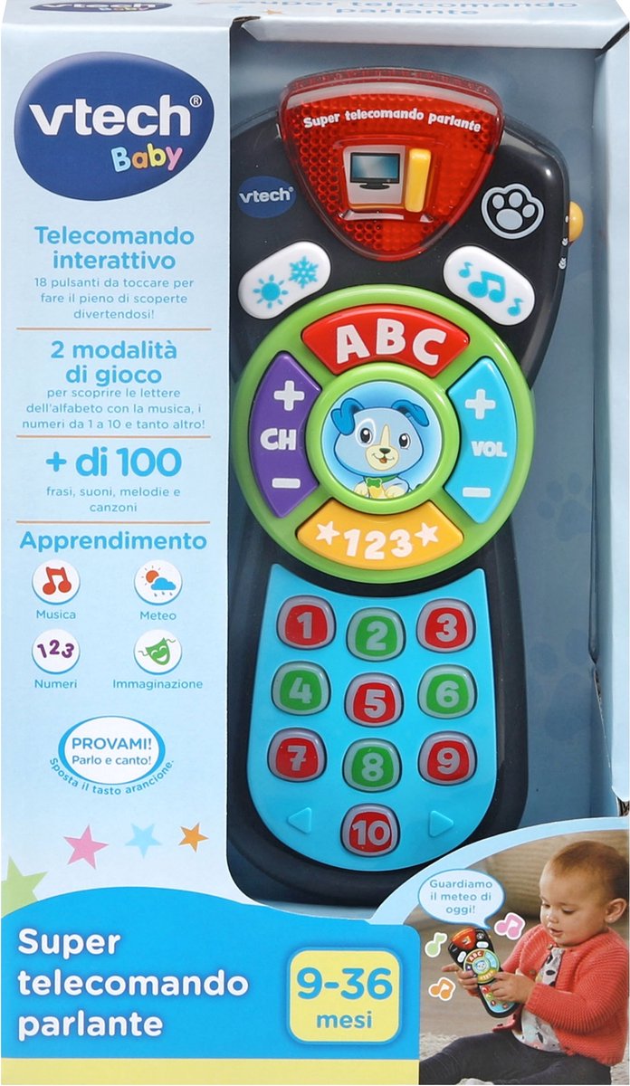VTech Baby 80-606279, 0,75 jaar, Geluid, Spreekfunctie, Batterijen vereist, AAA, Kunststof