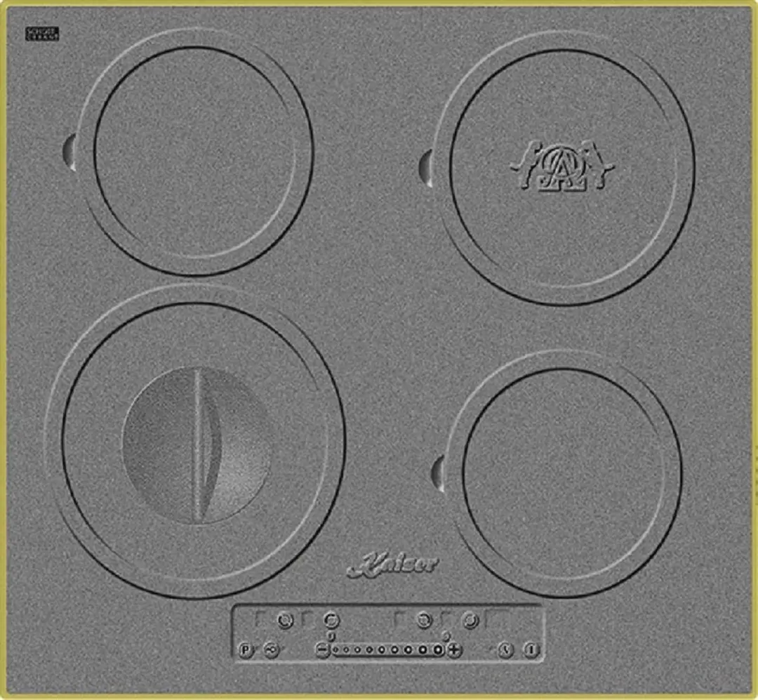 Kaiser EH 6337 Inbouwoven 79L - Inductiekookplaat KCT 6705 RI - Inox/Zwart