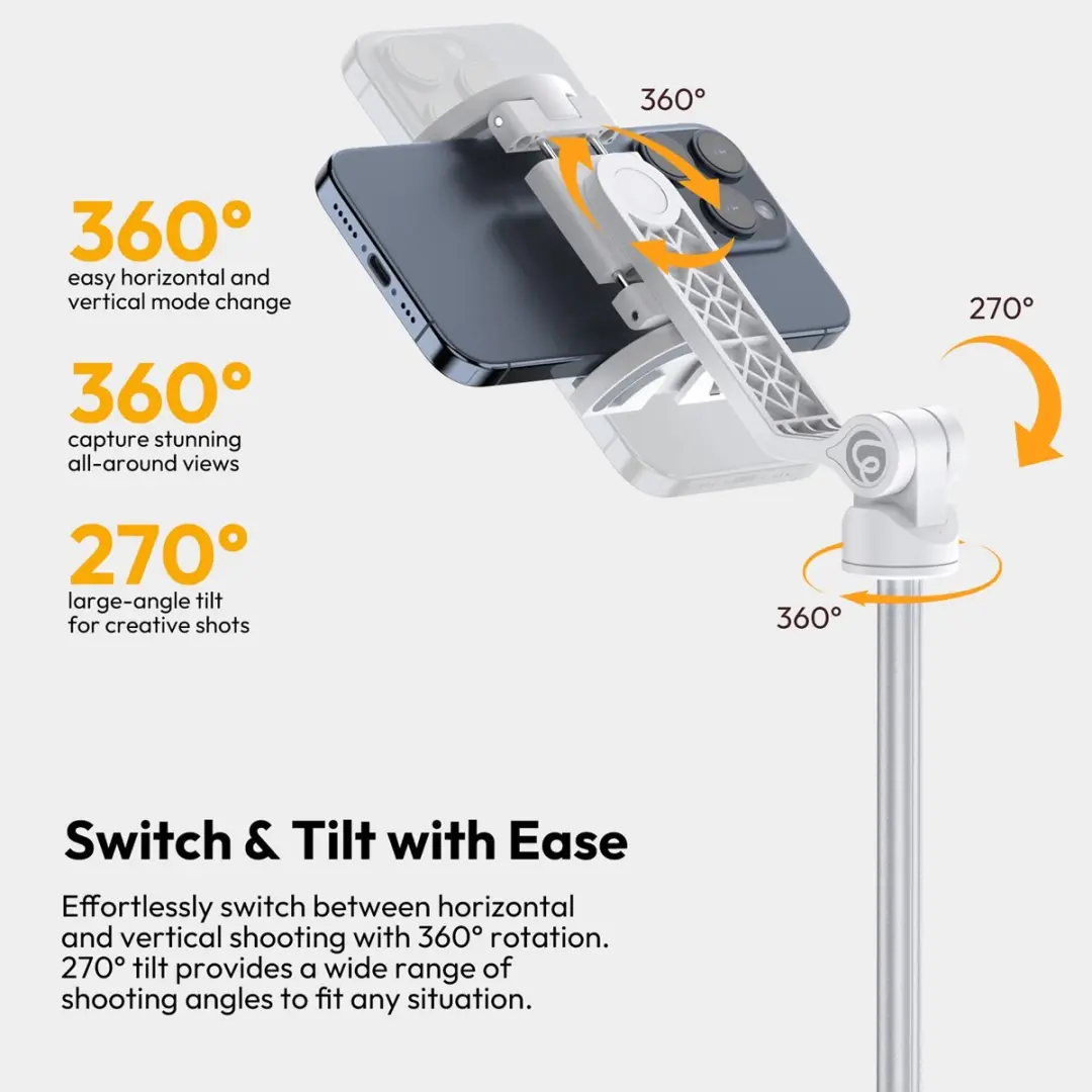 Ulanzi TT88 Selfie Stick Overhead - Wit