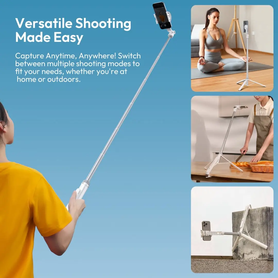 Ulanzi TT88 Selfie Stick Overhead - Wit - afbeelding 6 van 6