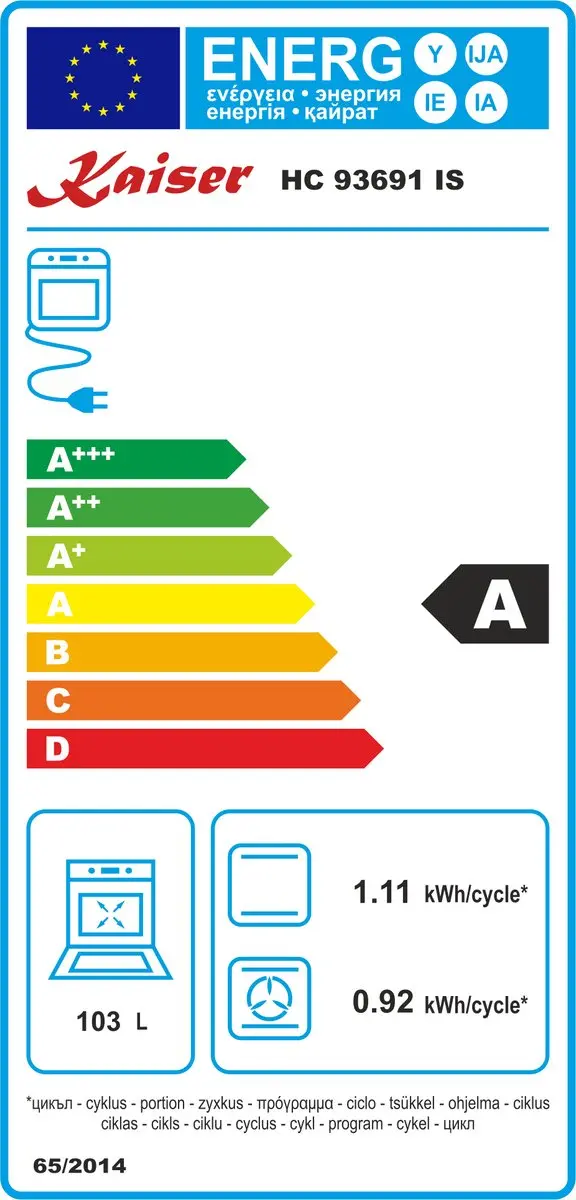 Kaiser Inductiekookplaat HC 93691 IS 90cm - 5 Zones - Zwart