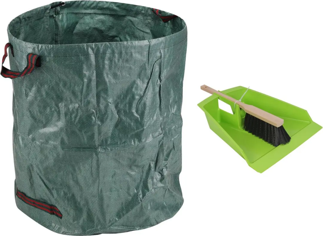 Talen Tools Stoffer en Blik Groen 43cm