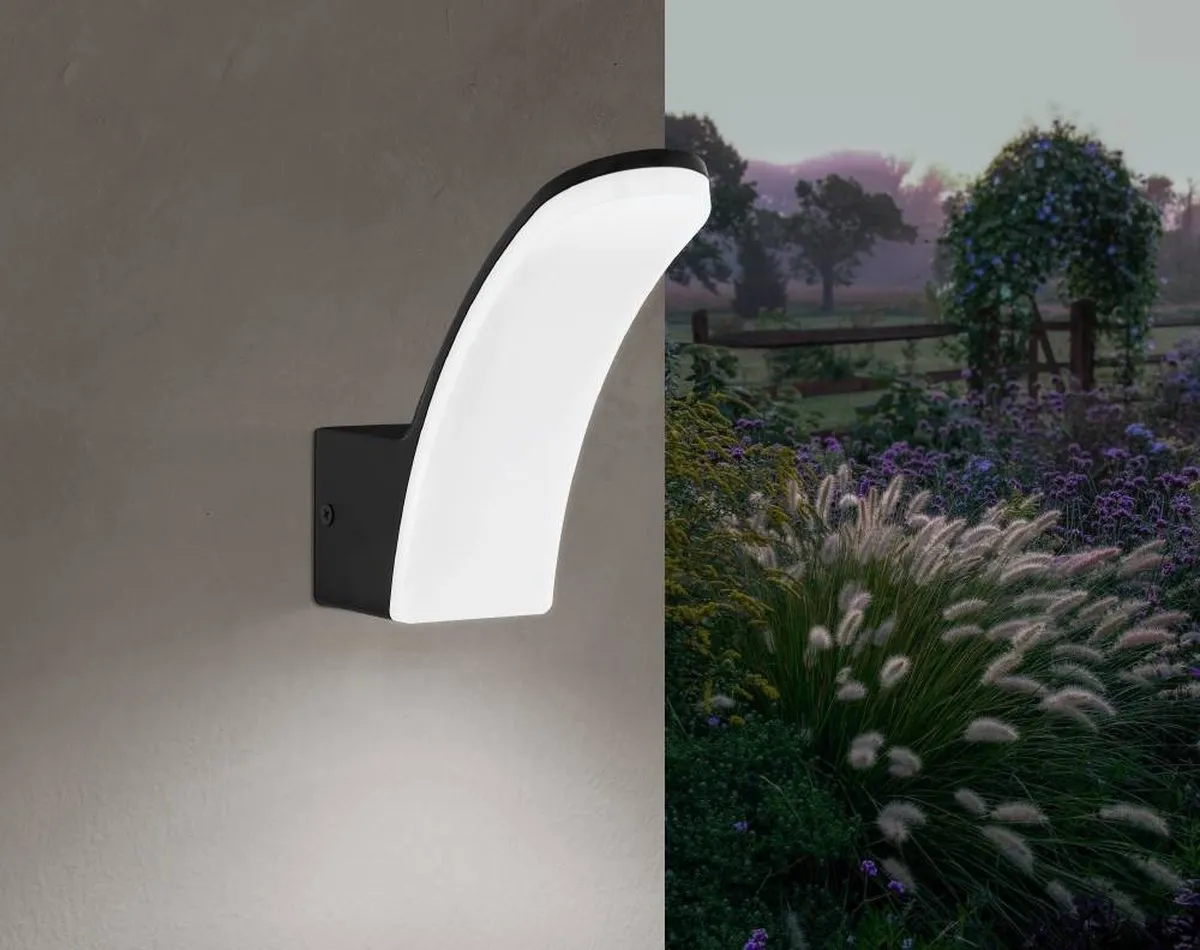 Eglo Fiumicino LED Buitenwandlamp 11W - Zwart