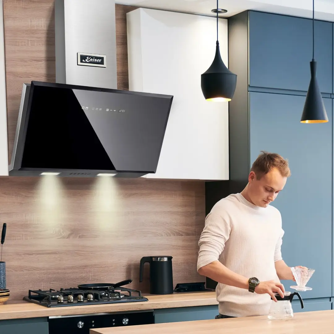 Kaiser AT 9430 ECO Afzuigkap 90cm - 1250 m³/h - Zwart - afbeelding 6 van 6