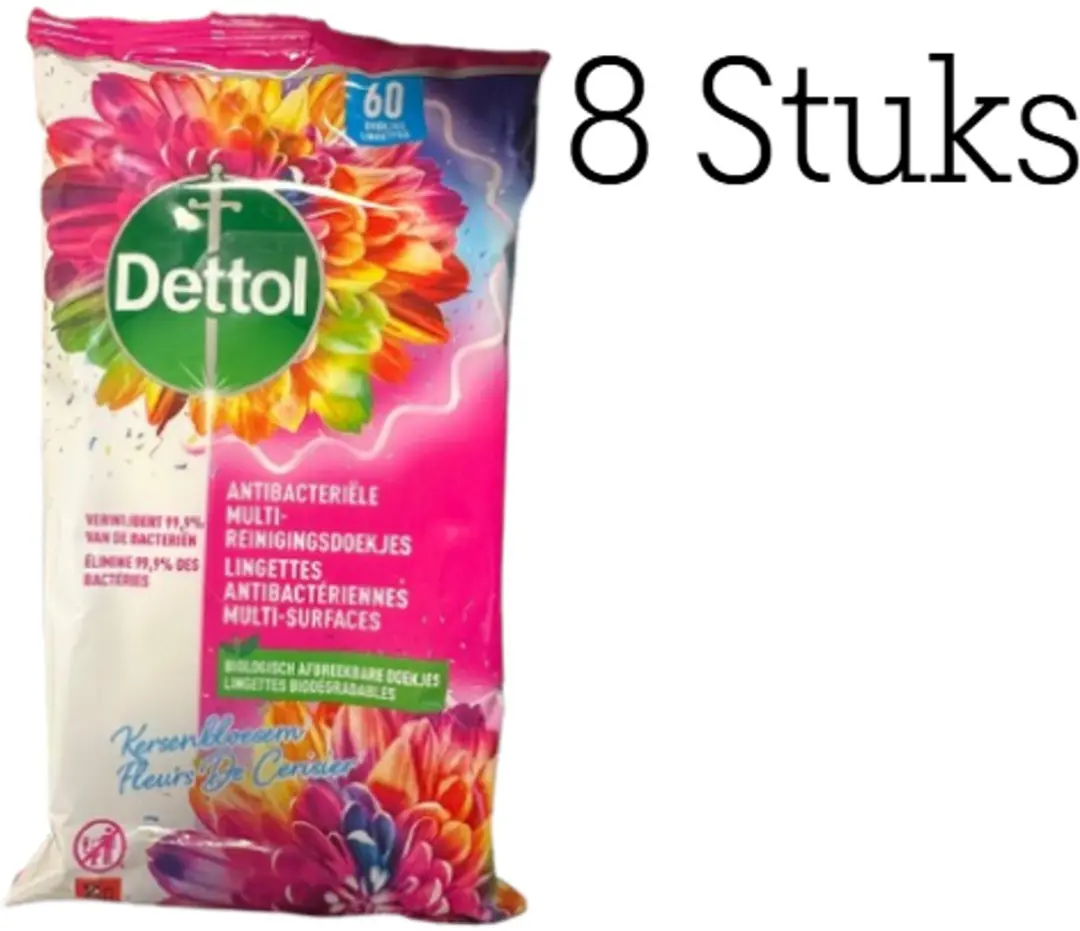Dettol Schoonmaakdoekjes Kersenbloesem