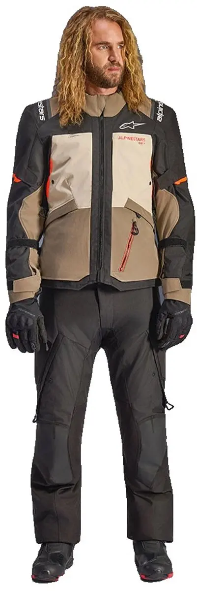 Alpinestars Andes V4 Drystar Motorjas - XL - Bruin/Zwart