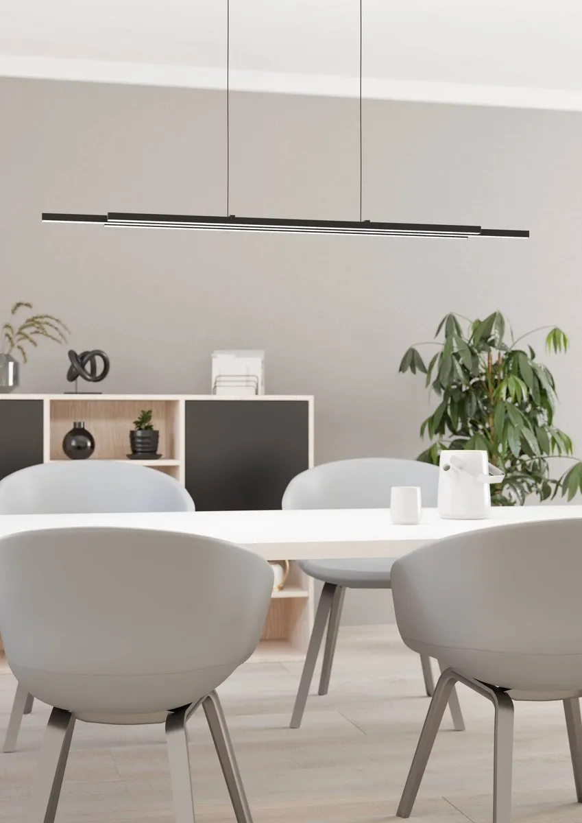 Eglo Cannigiona Hanglamp LED 93cm - Zwart