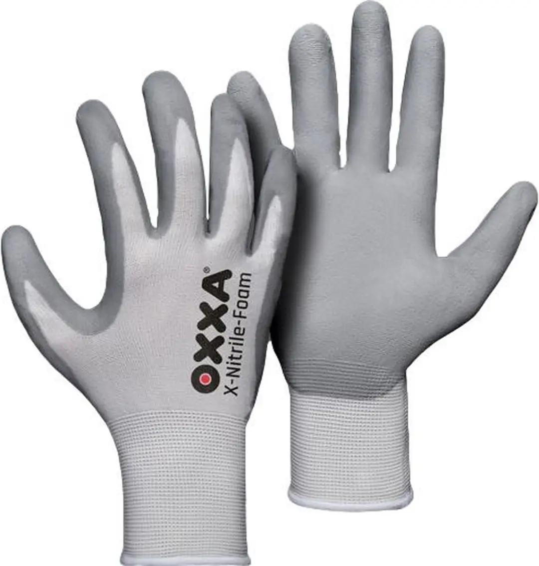 Oxxa X-Nitrile-Foam 51-280 Handschoenen - XXL - Grijs