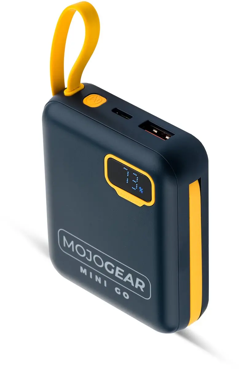 MOJOGEAR MINI GO Powerbank 10.000mAh - 4x USB-C/Lightning - Blauw