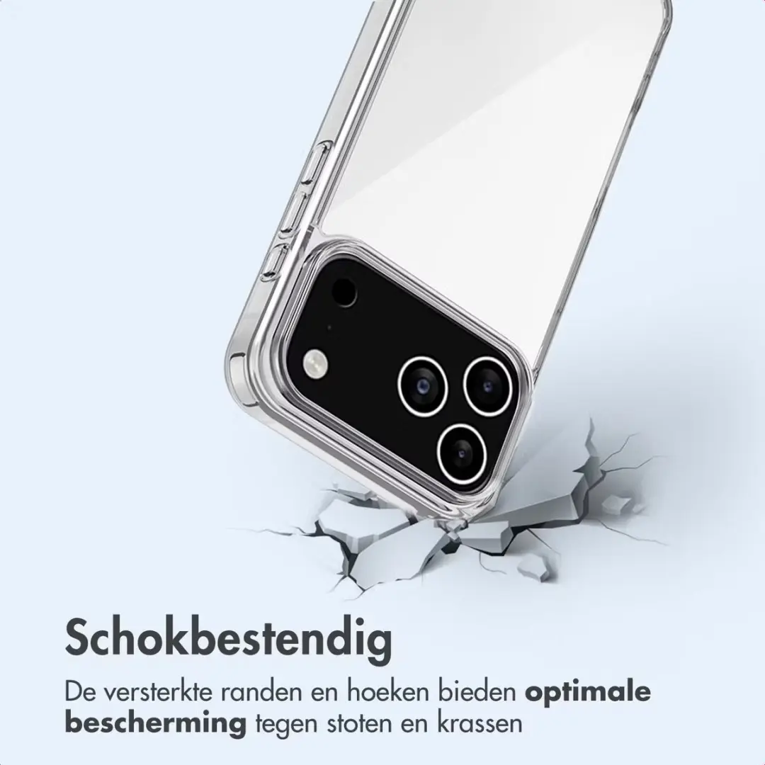 WiWu iPhone 17 Pro Max Combi Pack - Hoesje + Screenprotector - Transparant/Zwart