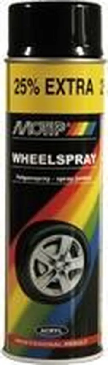 Motip Velgenlak Zwart Mat 500ml