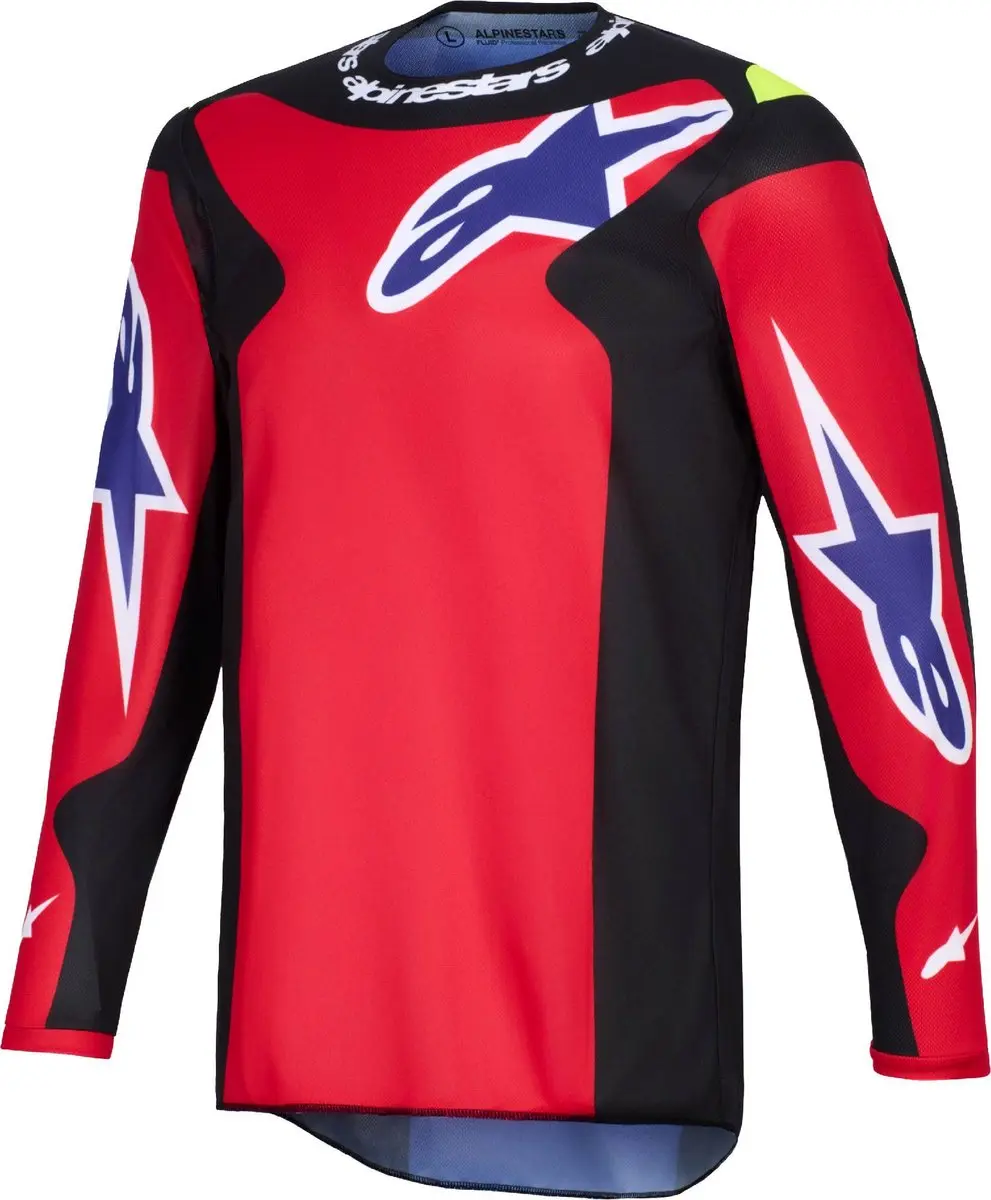 Alpinestars Fluid Grid Motorcross Trui - Zwart/Lichtgrijs S