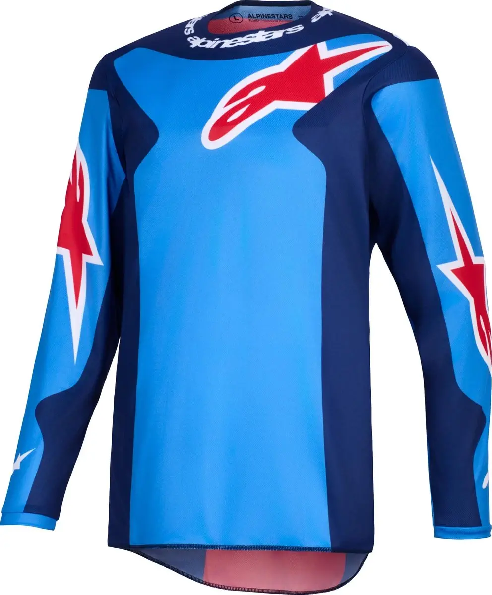 Alpinestars Fluid Grid Motorcross Trui - Zwart/Lichtgrijs S