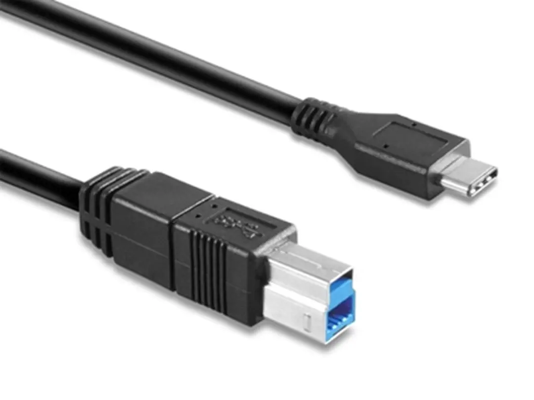 Hamlet XCTC-U3B100 USB-C naar USB-B Kabel 1m