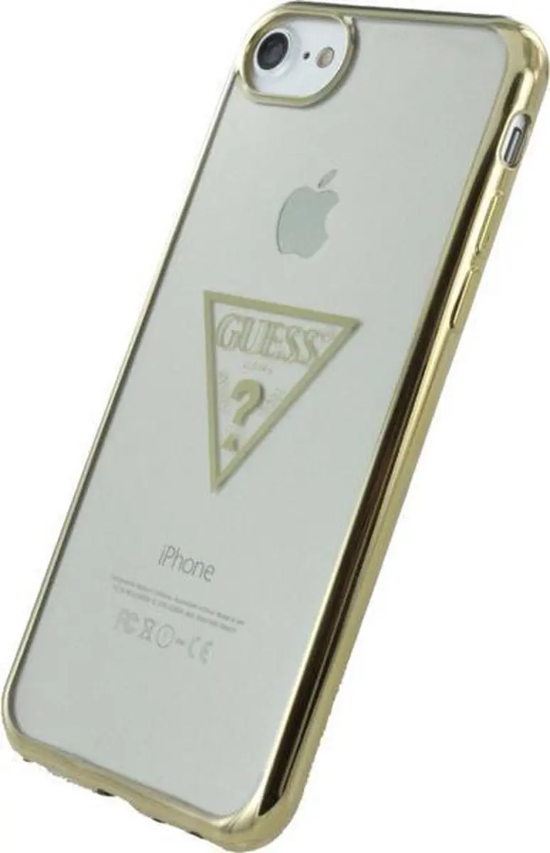 GUESS Triangle TPU Hoes iPhone 7/8/SE - Goud