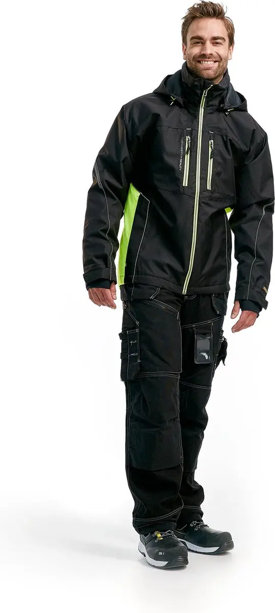 Blåkläder Werkjas Lichtgewicht XXXXL - Zwart/High-Vis Geel - afbeelding 6 van 6