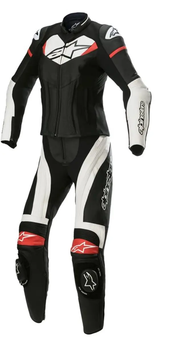 Alpinestars Stella GP Plus 2 Lederen Racepak - Zwart/Wit/Rood