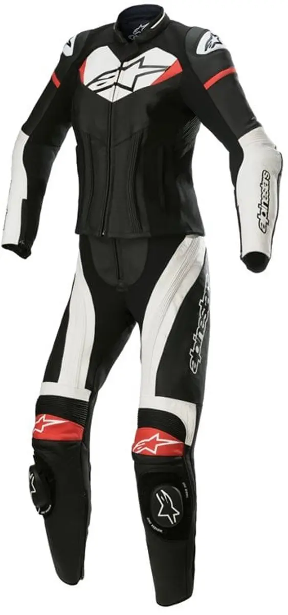 Alpinestars Stella GP Plus 2 Lederen Racepak - Zwart/Wit/Rood