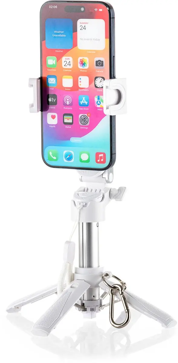 MOJOGEAR TS2 6-in-1 Mini Statief & Grip - Wit