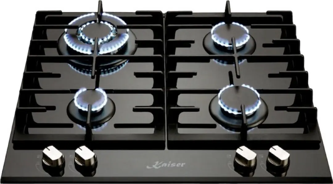 Kaiser KCG 6380 Gaskookplaat 60cm - Zwart - Aardgas/Propaan