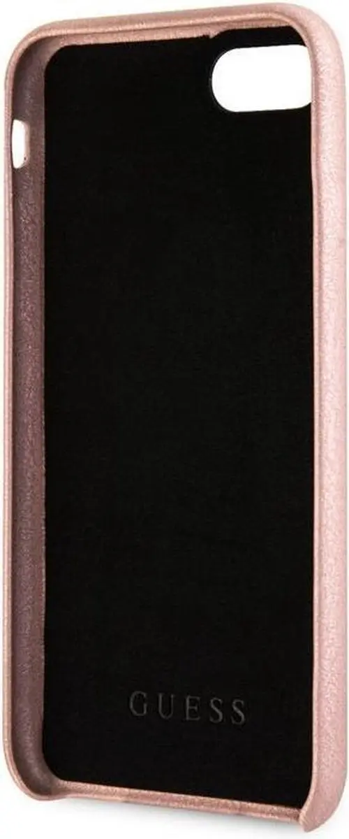 Guess Saffiano Strap Hard Case iPhone 7 - Roségoud