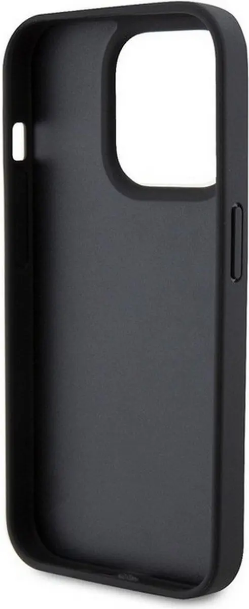 GUESS 4G Triangle Crossbody Hoesje - iPhone 15 Pro Max - Zwart
