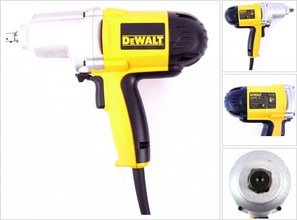 DeWalt DW292 Elektrische Slagmoersleutel 440Nm - afbeelding 6 van 6